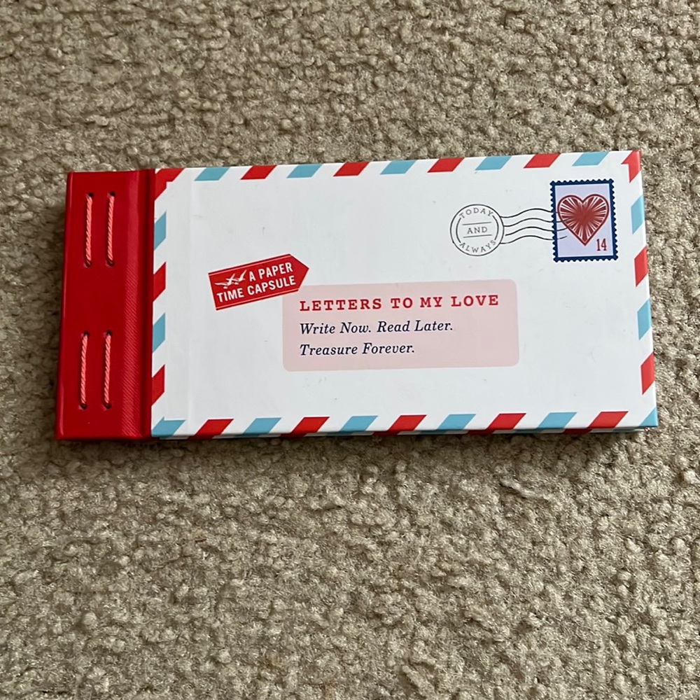 Letter to my love paper time capsule